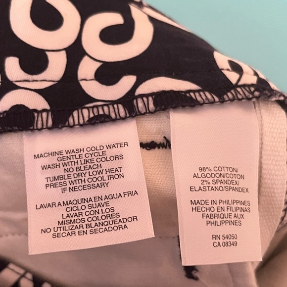 NWT Jones New York dark blue and white skirt size 4 - Picture 3 of 4